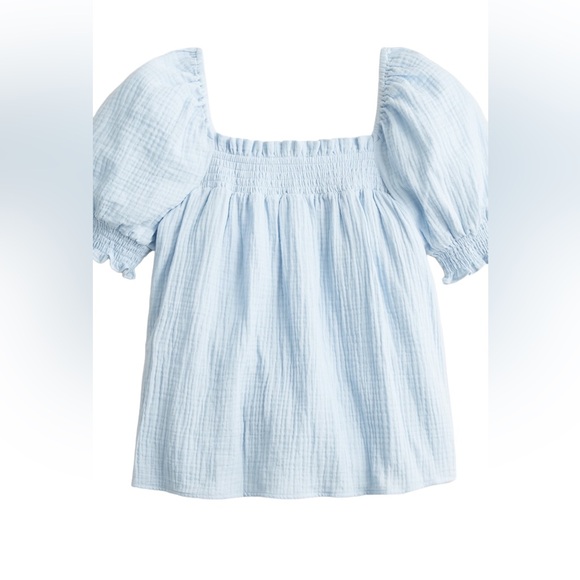 J. Crew EUC Set Squareneck Puff Sleeve Soft Gauze Top & Pull On Shorts 2x/3x - Picture 16 of 16